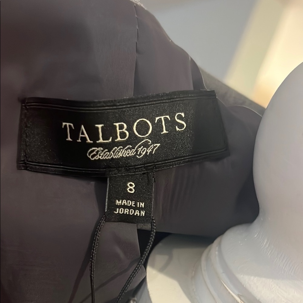 Talbots Light Gray Two-Button Blazer - Picture 4 of 13